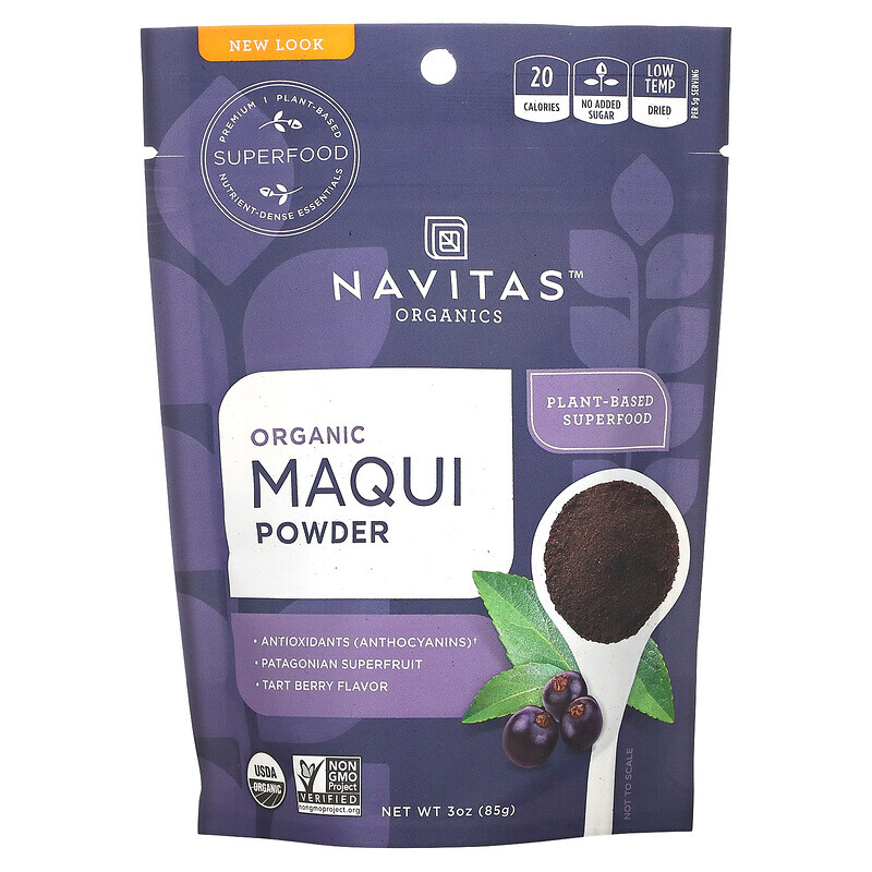 Navitas Organics, Органический порошок маки, тарт, 85 г (3 унции)