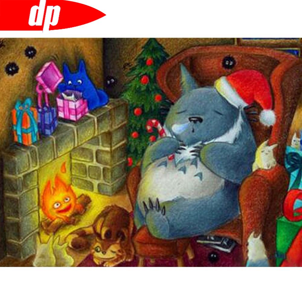 Алмазная картина 5D DIY Мультфильм Стразы Алмазная вышивка Продажа Вышивка крестом 20X30CM