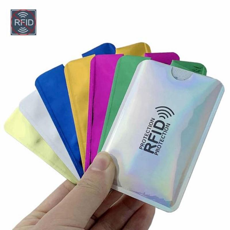 5/10 шт. анти-Rfid-кошелек с блокировкой считывателя, держатель банковской карты, чехол для банковской карты, защитный металлический держатель для кредитных карт, NFC, алюминий 5pcs серебряный