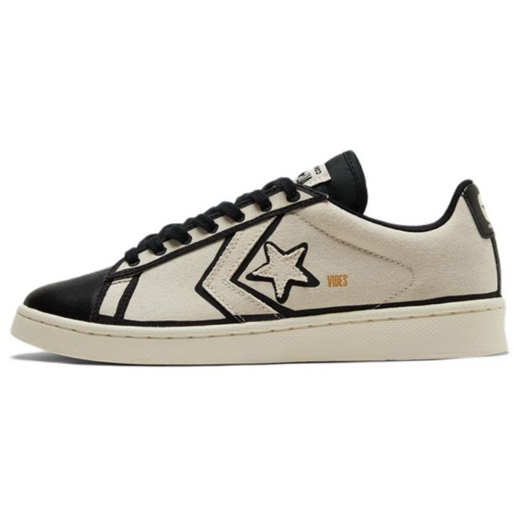 Converse Joshua Vides x Pro Leather Made in Studio Кроссовки унисекс кремового цвета натурального цвета слоновой кости черного цвета A00713C 42.5