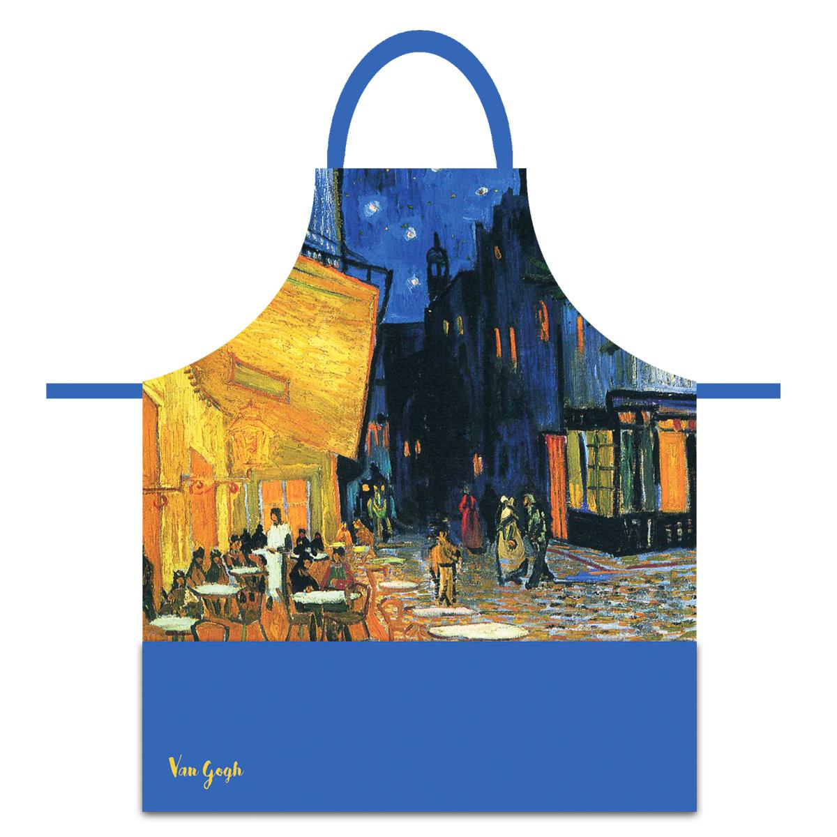  Les Trésors De Lily [Q9256] - Дизайнерский фартук  Vincent Van Gogh  (Вечерняя терраса кафе) - 78x68 см. разноцветный