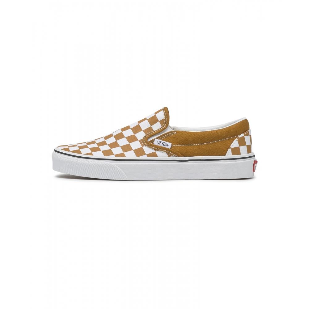 Слипоны Vans Classic Color Theory в шахматном порядке золотисто-коричневый VN000BVZ1M71 265