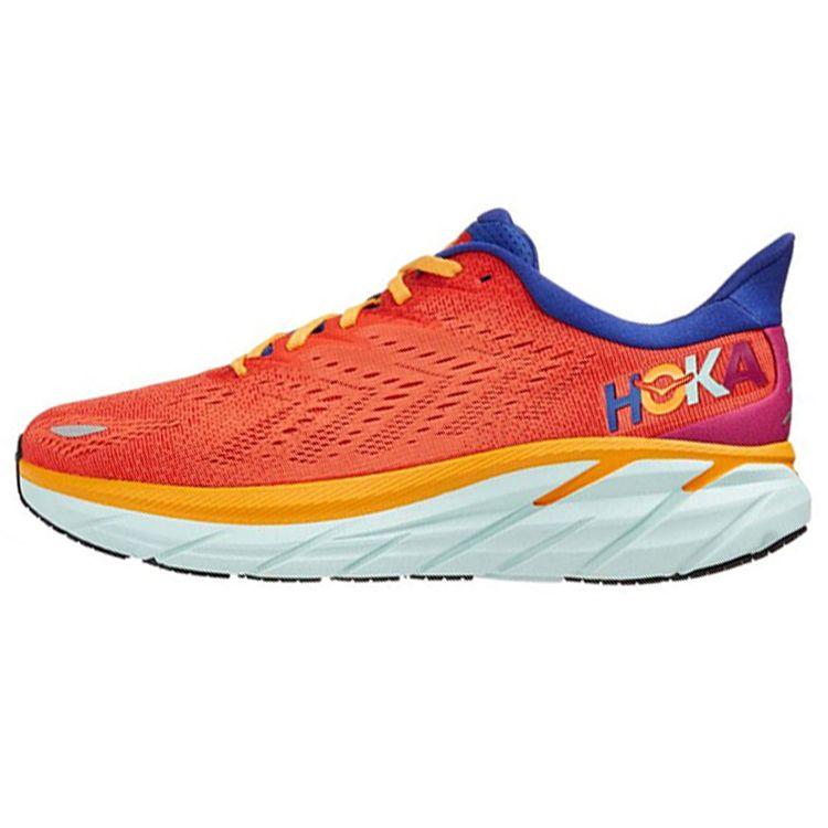 HOKA Clifton 8 Fiesta Blueing Женские кроссовки Оранжевые 1119394-FBLN 36.5