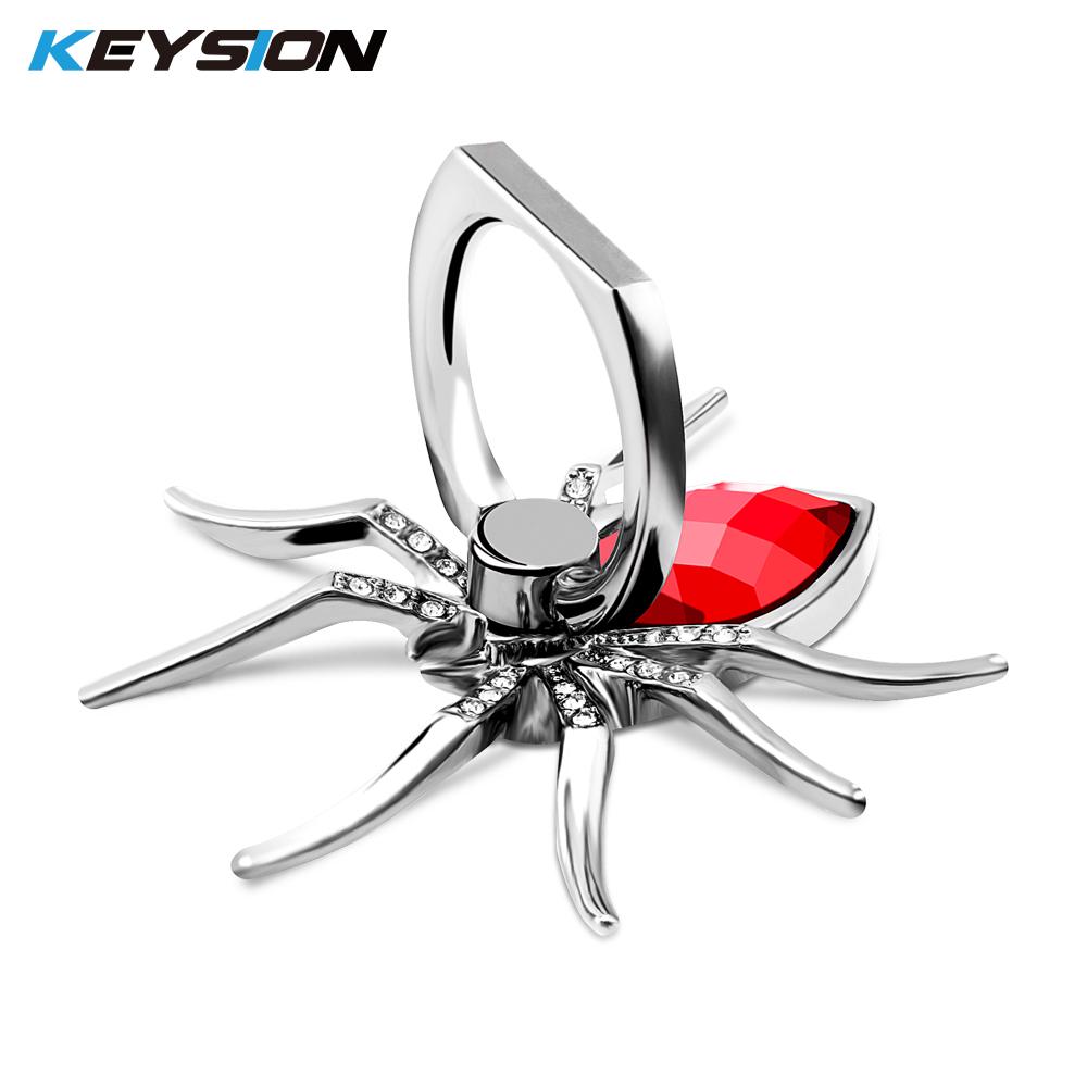 KEYSION Держатель для пауков Держатель для пауков Металлический держатель для пауков Роскошный универсальный алмазный настольный компьютер красный