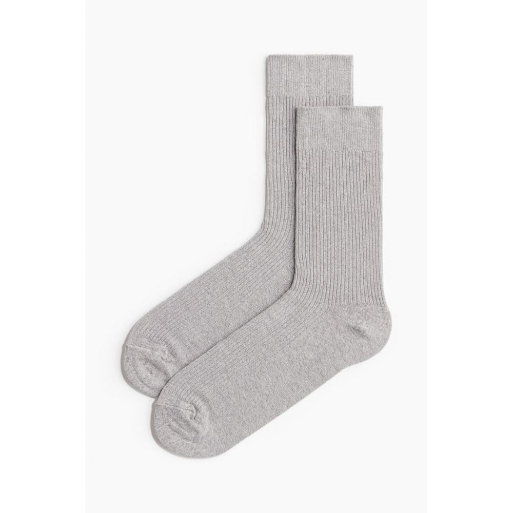 Носки HM Rib Knit светло-серые 3739