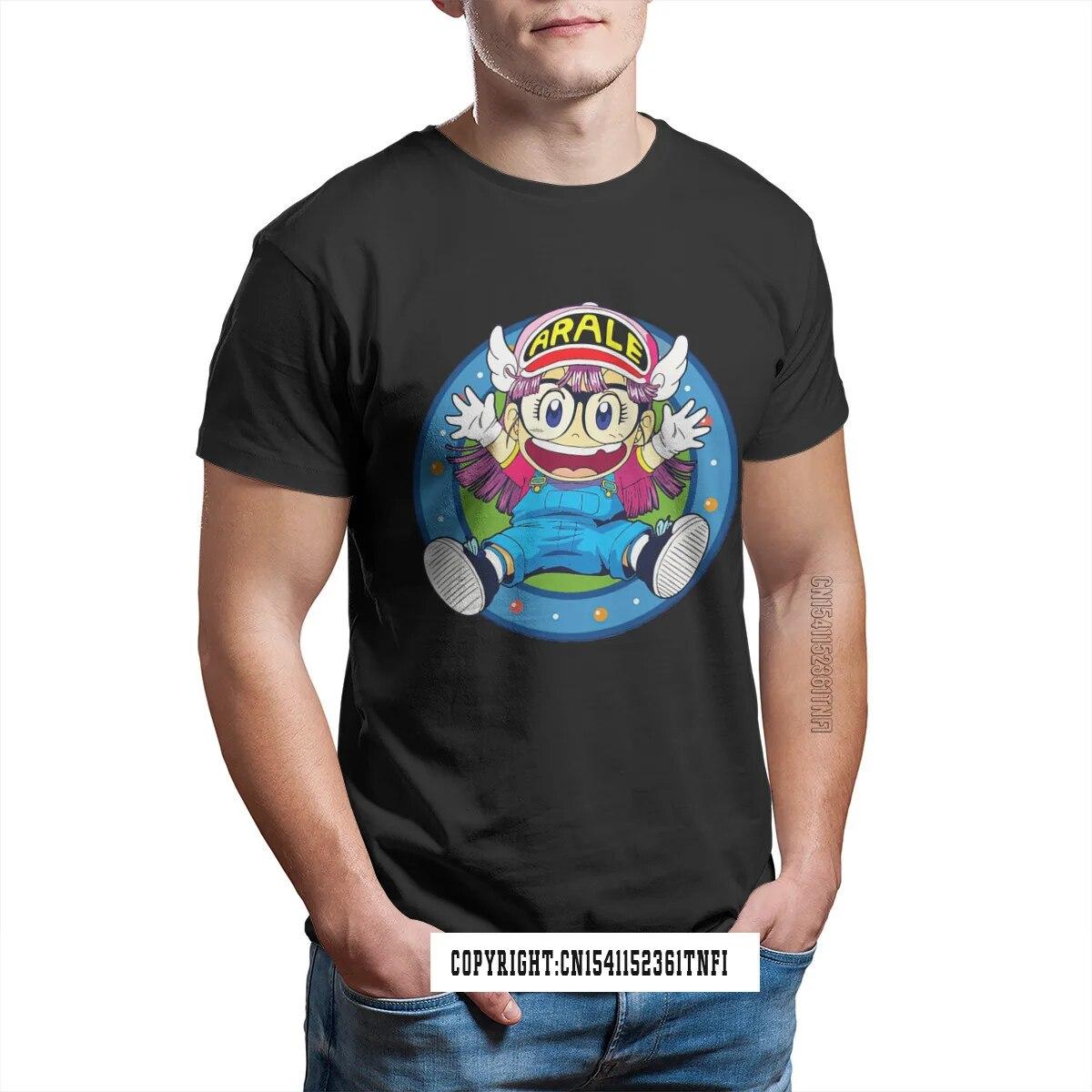 Arale Norimaki Happy Dr Slump японская черная футболка унисекса Homme футболки 100% хлопок унисекс L