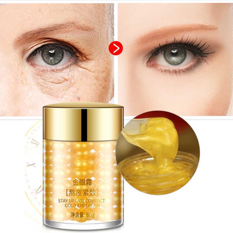 Golden Eye Cream Dark Circle Eye Bag Средство для удаления тонких линий Anti-Aging Firming Cream 60g