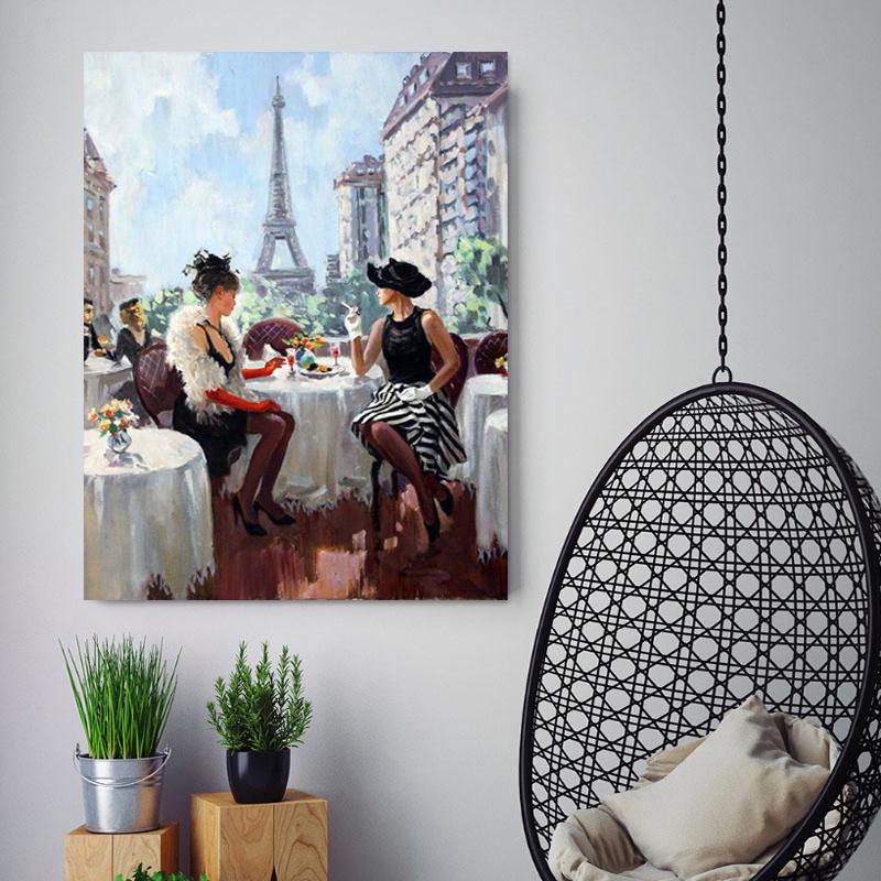 5d Diy Алмазная вышивка Леди в чате Алмазная картина Вышивка крестиком Полный квадратный дрель Горный хрусталь 20X30CM