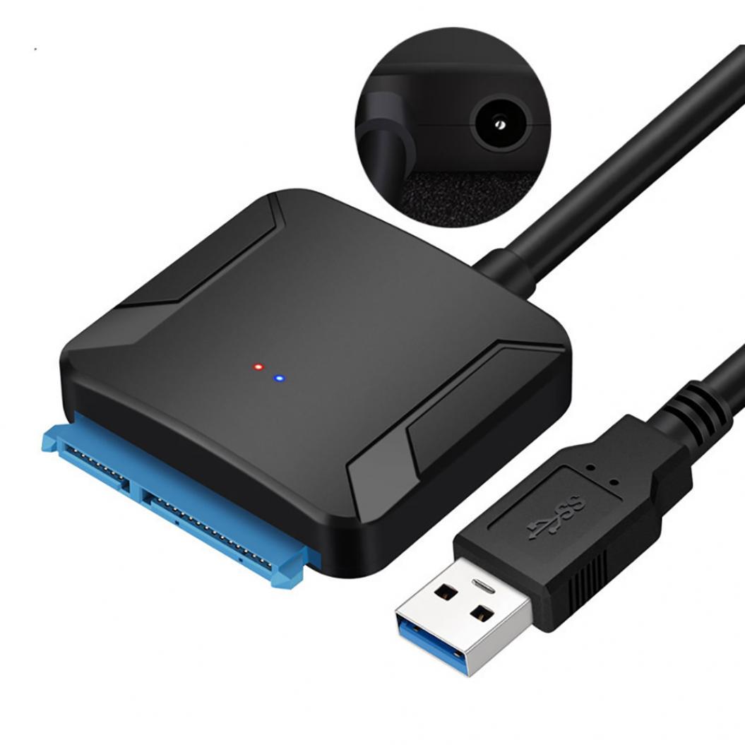 Кабели для компьютера  Joom SATA к USB 3.0 2,5/3,5 HDD SSD Жесткий диск Конвертер Кабель Линейный адаптер чёрный