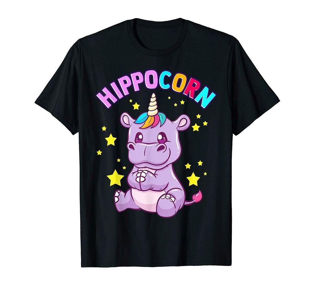 Футболка Hippocorn Hippo Unicorn Hippopotamus Magical Squad, хлопковая футболка S
