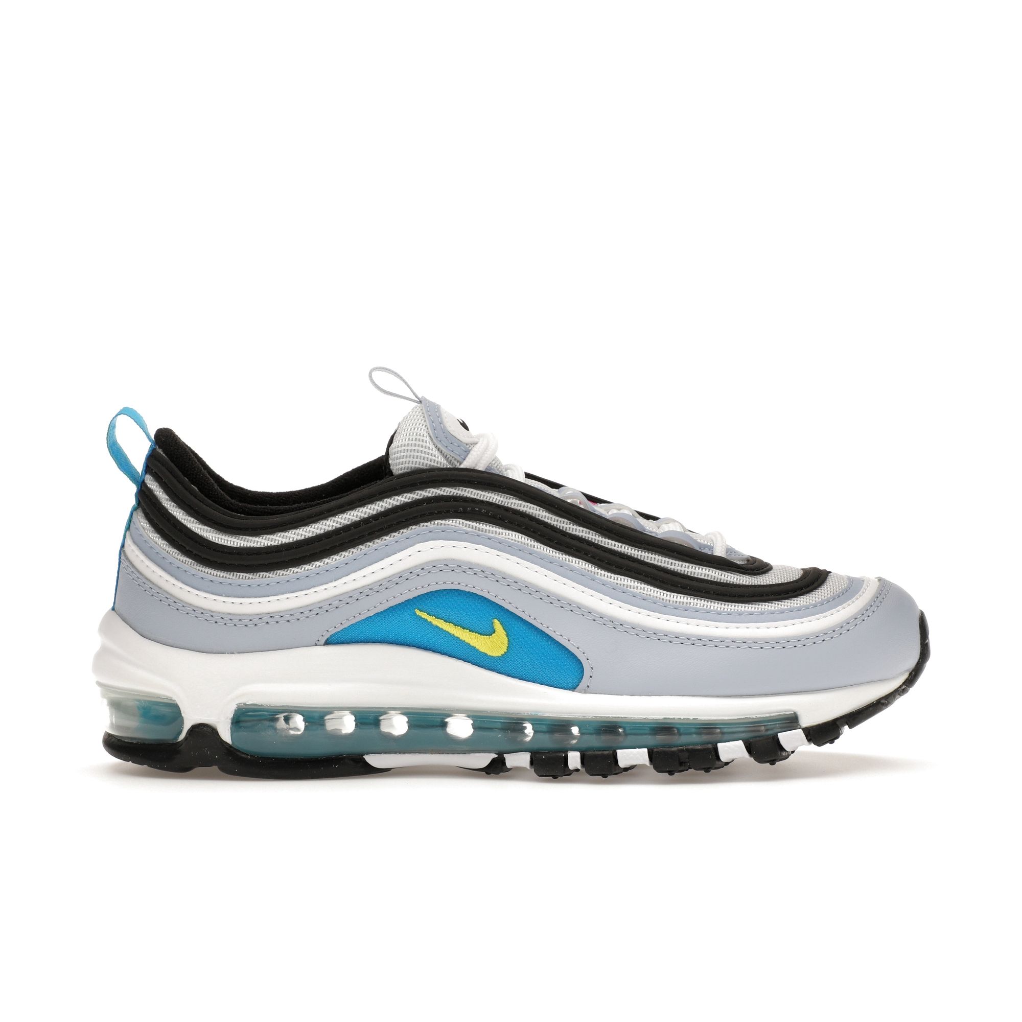 Кроссовки Nike Air Max 97 GS Blue Whisper White Blue-Lightning Optic-Yellow 921522-408 35.5