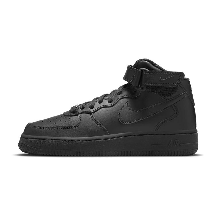 Тройные черные кроссовки Nike Air Force 1 Mid LE GS DH2933-001 35.5