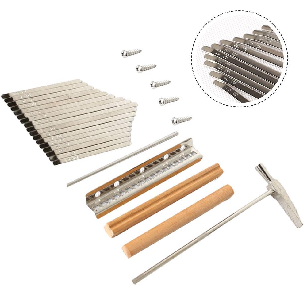 С ключами Kalimba Keys Z-подставка 17 ключей Аксессуары DIY