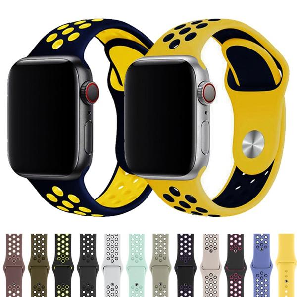 Ремешок для Apple Watch ремешок 7 SE 41 мм 45 мм 44 мм 40 мм 38 мм 42 мм спортивный силиконовый мягкий браслет аксессуары для iwatch серии 6 SE 5 4 3 2 женщины мужчины 45mm 44mm 42mm S-M
