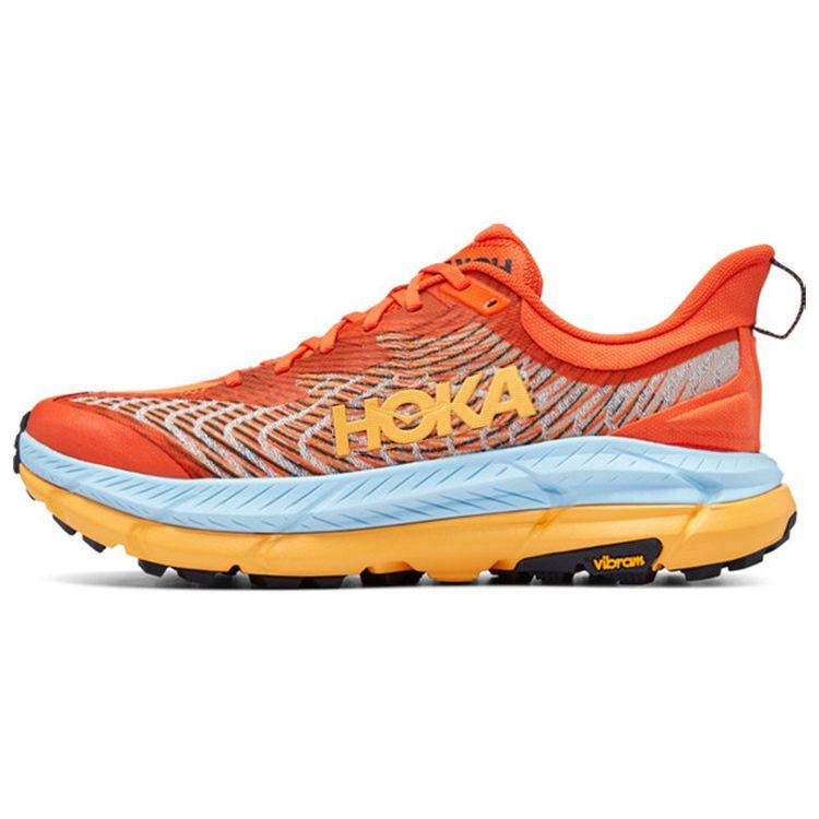 HOKA Mafate Speed ​​4 Puffins Bill Мужские кроссовки Оранжевые Summer-Song 1129930-PBSSN 45