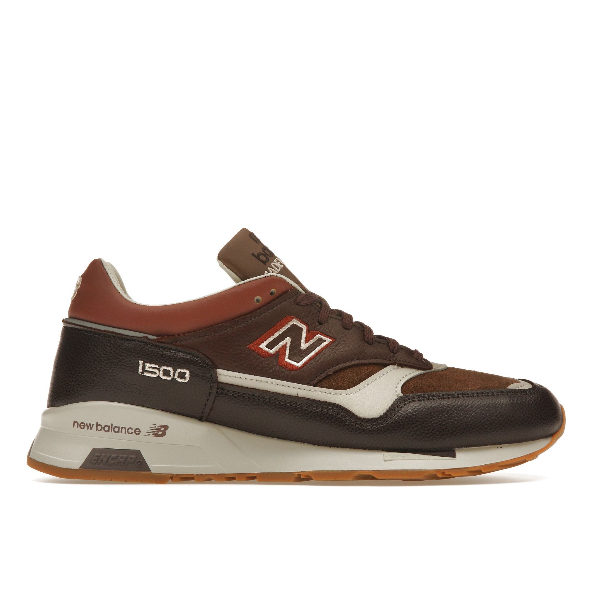 New Balance 1500 Сделано в Англии Кроссовки унисекс French Roast Brown Earth Feather Grey M1500GBI 40