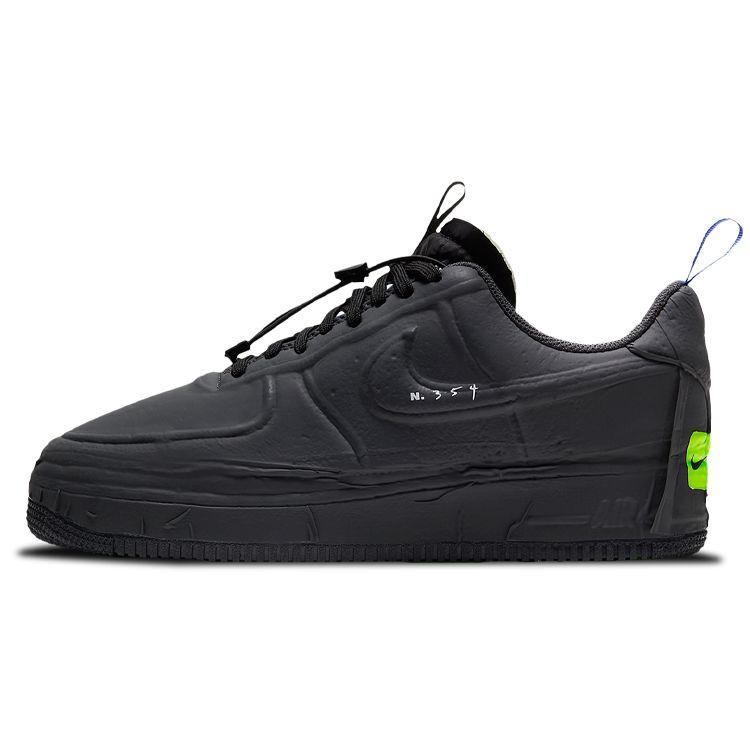 Nike Air Force 1 Low Experimental Черные кроссовки унисекс антрацитовый чили-красный Hyper-Royal CV1754-001 36