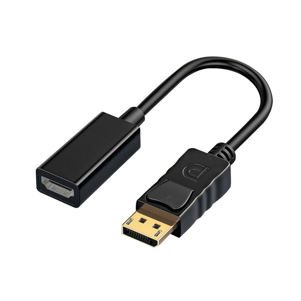 Адаптер BUDI 4K 1080P DisplayPort-HDMI DP Male-HDMI-совместимый HD-мама видео ТВ-кабель L D4A5 Black-1080p