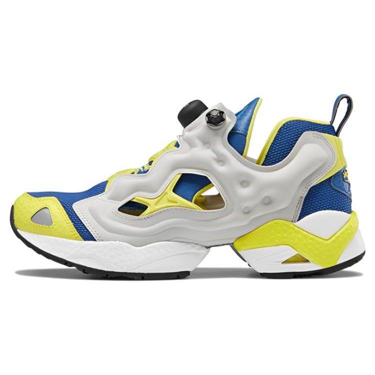 Reebok InstaPump Fury 95 Impact Blue Ярко-желтые кроссовки унисекс Sand-Stone GZ9432 36