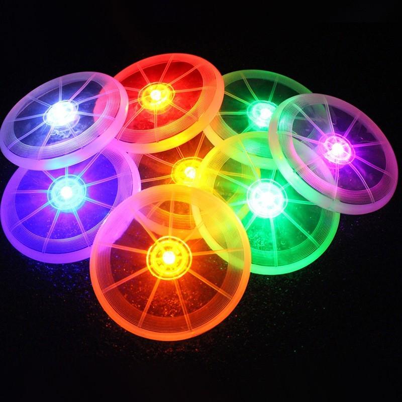 WTEMPO Pet Night Led Светящийся свет Летающий диск Многофункциональный светящийся метательный pet 13cm диски для Dia 13cm синий