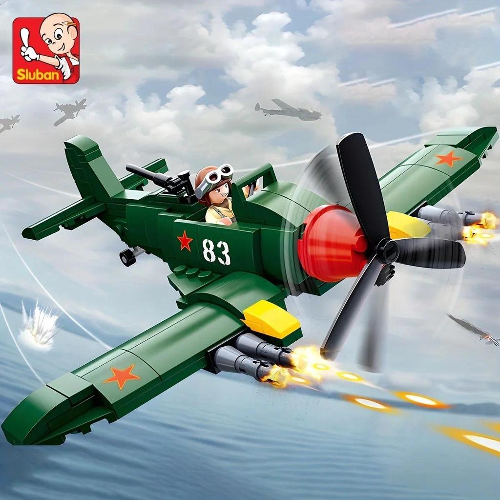 170 шт. Sluban 0683 WW Il военная модель штурмового самолета, строительные блоки, игрушки, детские кирпичи «сделай сам», игрушка в подарок