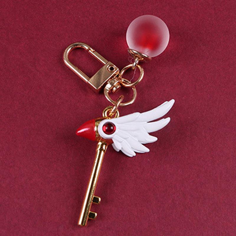 Cardcaptor Card Captor Kinomoto Sakura Bird Волшебная палочка Stick Клоун Карта ожерелье Подвеска Брелок для косплея Брелок Опора
