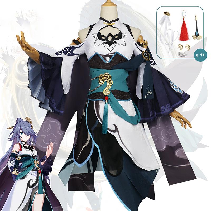 Ysir Fuka Yunmo s Loyalty Cos Honkai Impact 3 игровой костюм аниме косплей в национальном стиле XS белый