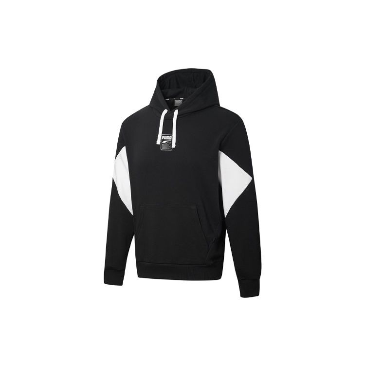 Толстовка Puma Rebel Color Block с кулиской Мужские топы Черный 586897-01 M