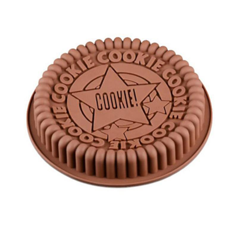   Joom 3D круглая форма для шоколадного печенья Oreo, силиконовые формы для печенья с антипригарным покрытием, форма для пудинга, большая форма для выпечки мусса, торта as the picture color