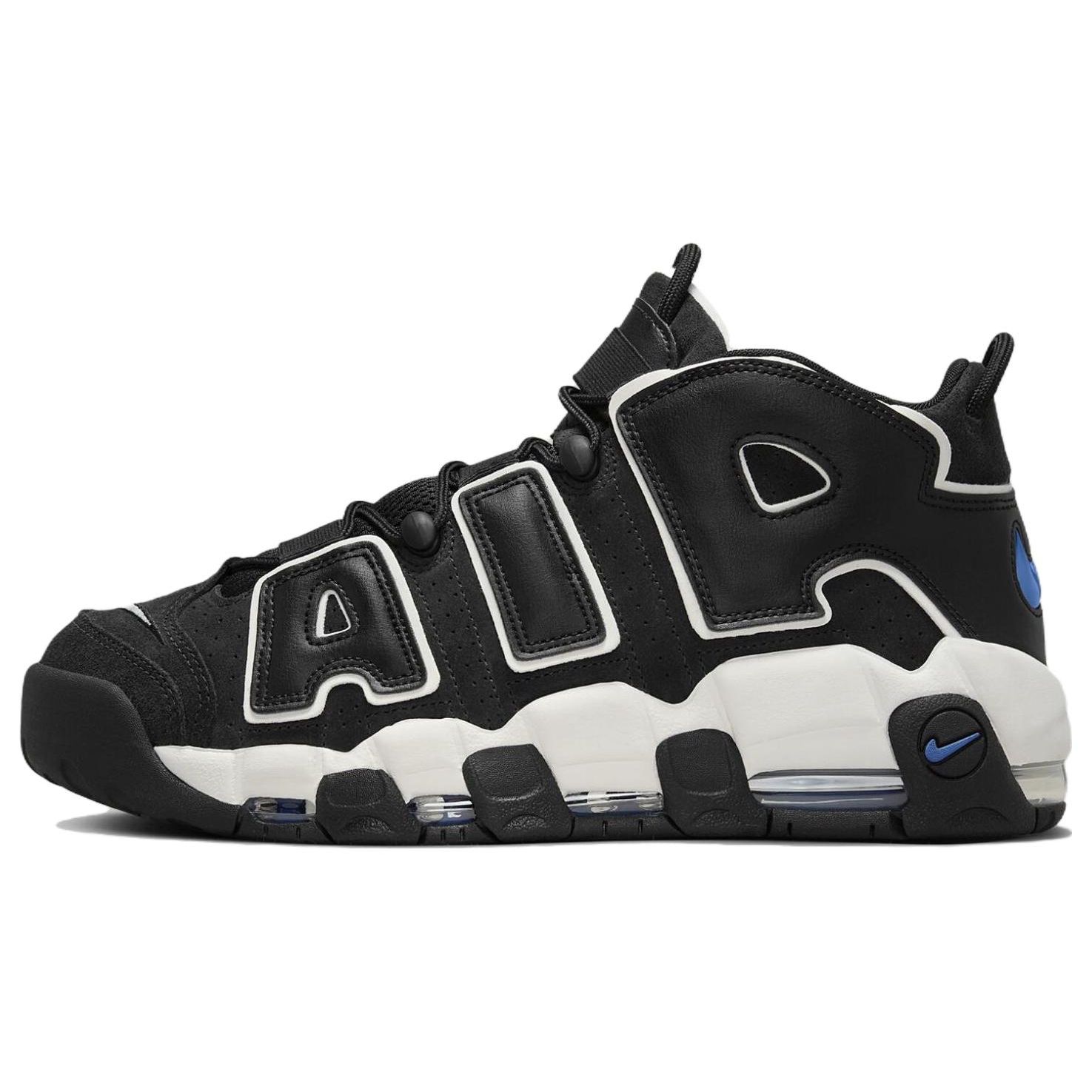 Мужские кроссовки Nike Air More Uptempo Black Star Blue Summit-White Sail FB8883-001 38.5