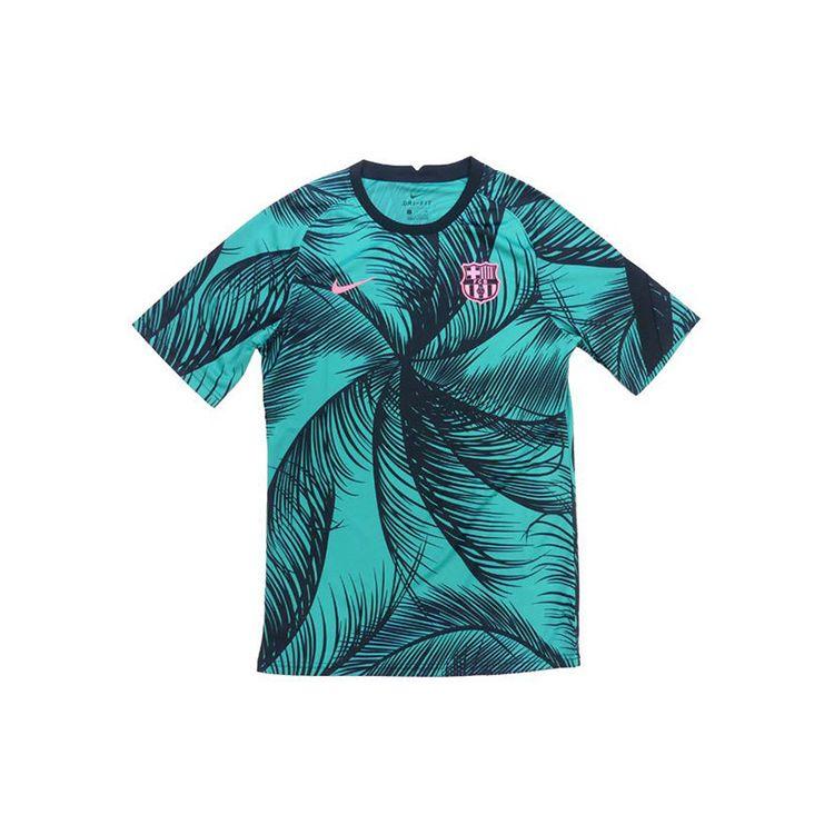 Мужская майка для предматчевой подготовки Nike FC Barcelona 20-21 сезона Лиги чемпионов УЕФА, зеленая CK9714-397 S