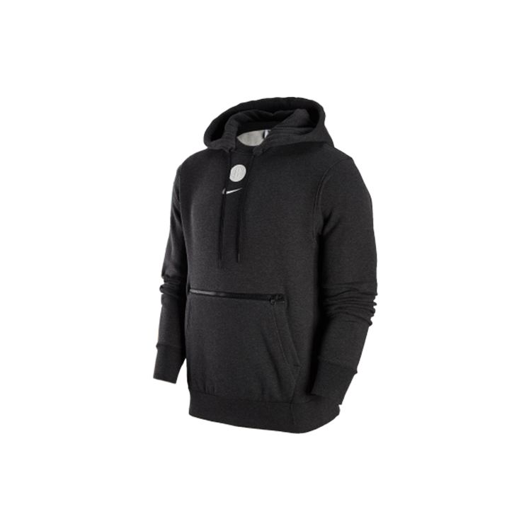 Nike Мужской пуловер с капюшоном и принтом логотипа NBA Brooklyn Nets, черный, серый DR9300-032 M