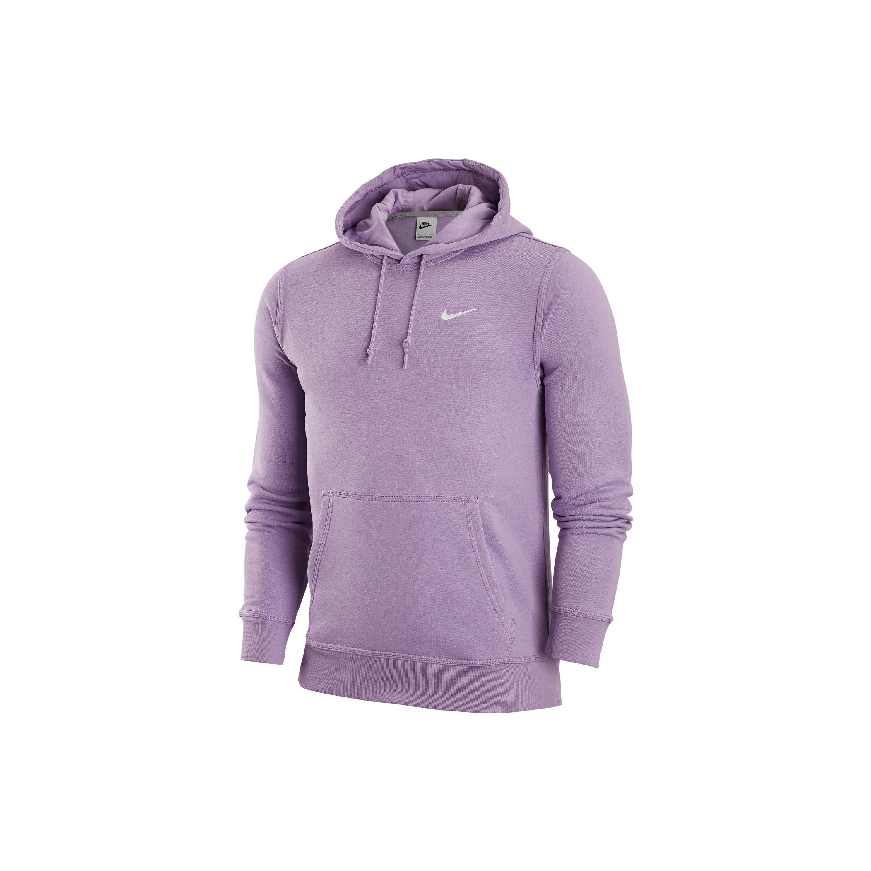 Мужская флисовая худи Nike Nsw Swoosh с однотонным принтом логотипа, фиолетовая 916271-590 XXL