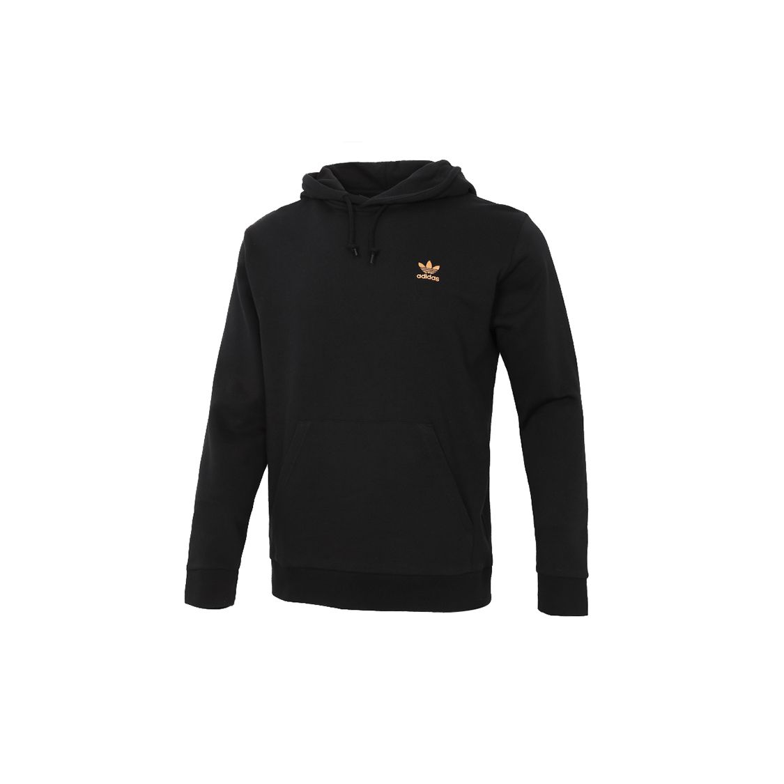 Adidas Originals Trefoil Gold Logo Толстовка с капюшоном Мужские топы Черный GP0932 L
