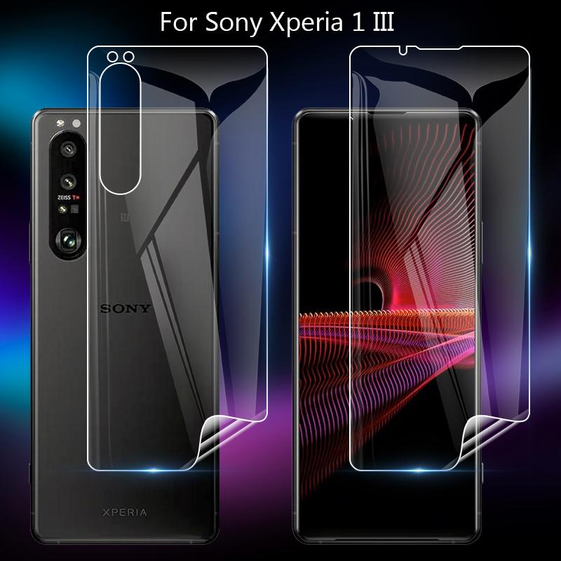 Защитные пленки для экрана  Joom Для Sony Xperia 1 III 5 10 III 1III Pro-I Мягкая ТПУ Передняя Задняя Защитная пленка для экрана Прозрачная защитная пленка (не закаленное стекло) Xperia 1 III (Front)