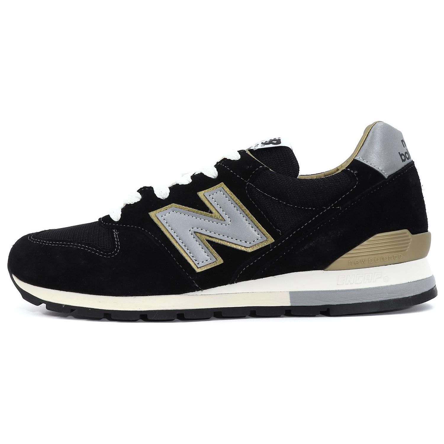 Кроссовки унисекс New Balance 996 Made In USA Black Gold Серые ML996EK 42.5