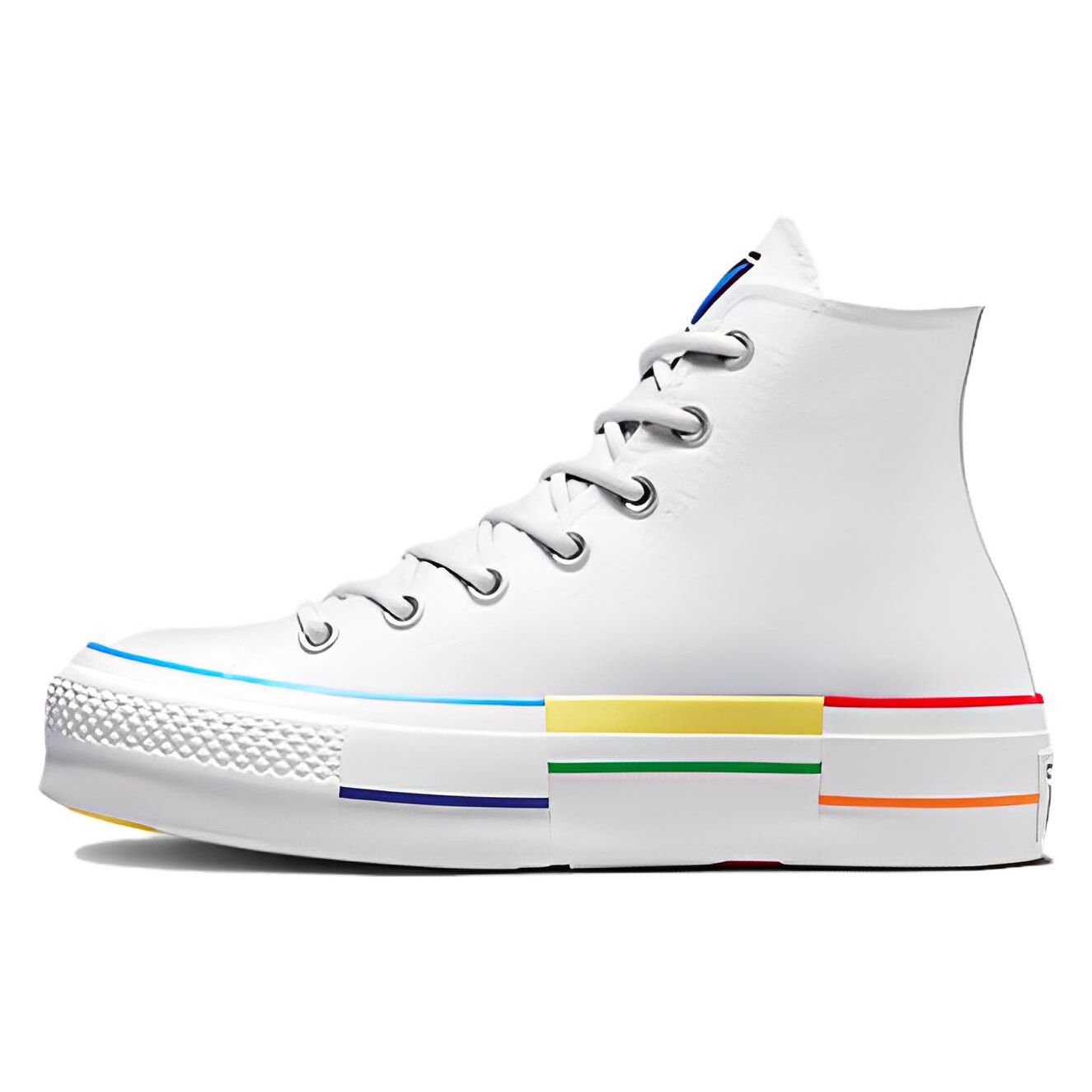 Кроссовки Converse Chuck Taylor All Star Lift High Pride - Proud to Be Unisex White Fresh-Yellow Gnarly-Blue A06031C 36.5