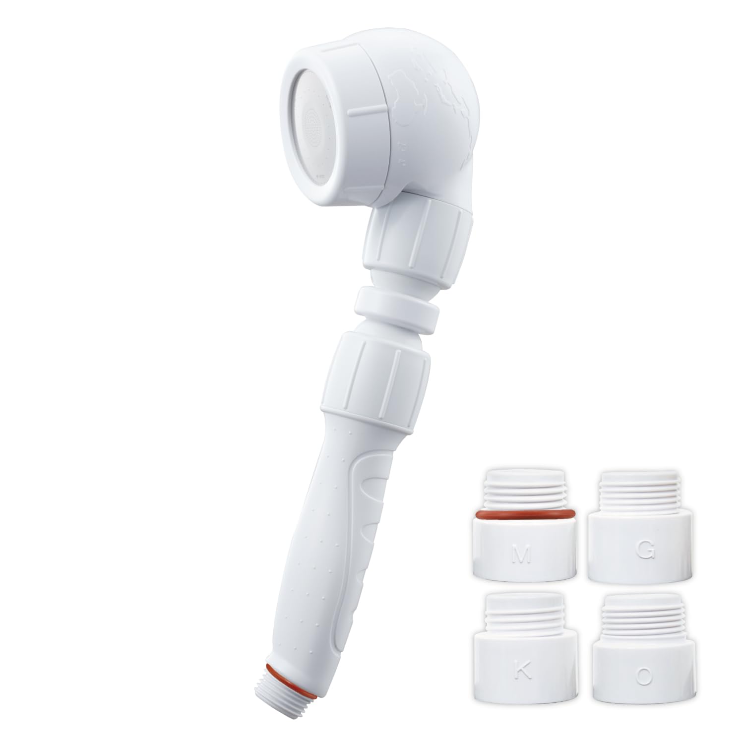 Aramic Shower Water Saving 3D Earth Angle Увеличенный угол наклона воды до Сделано в Head, Shower, Shower, Adjustment, Pressure, Saving, 50%, White, Japan, 3D-A1AA белый