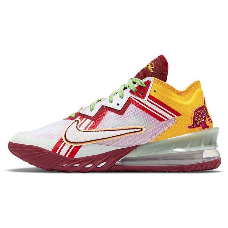 Кроссовки унисекс Nike Mimi Plange x LeBron 18 Low EP Higher Learning White Team-Red CV7564-102 42.5
