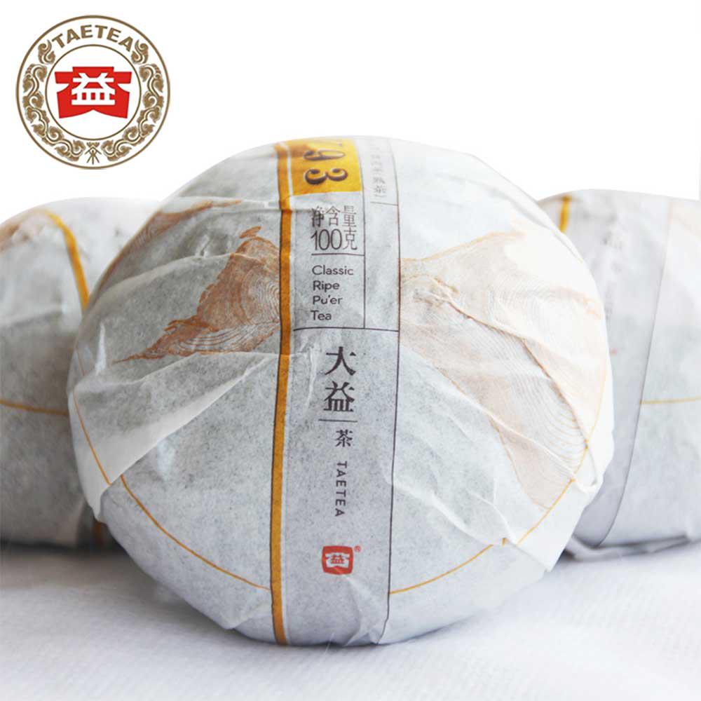  Чай пуэр Dayi V93, 2015 год, партия 1501, спелый чай пуэр TAETEA 100g