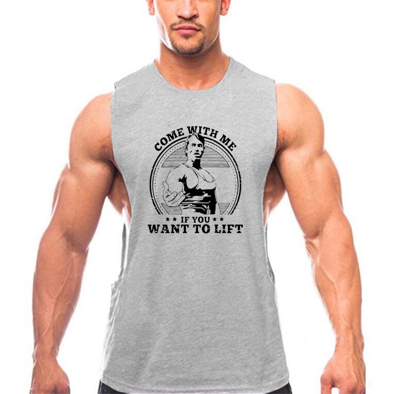 Muscleguys летние футболки без рукавов мужские повседневные майки для спортзала мышечный жилет M белый