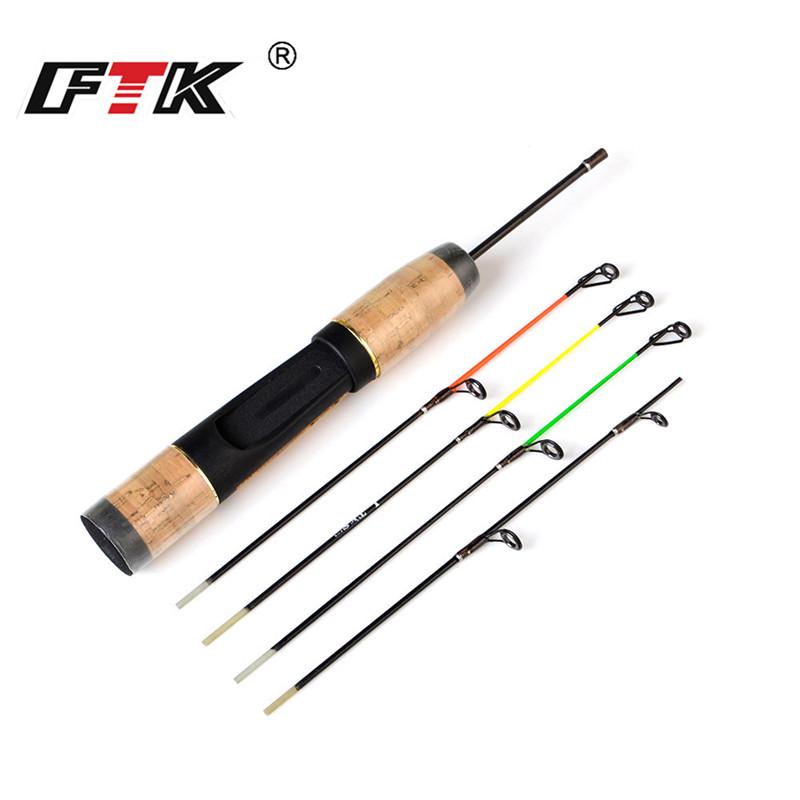 Зимняя фидерная удочка для подледной рыбалки FTK, 24,5 см, CW H/ML/M/L, портативный уличный инструмент, спиннинговая удочка 1