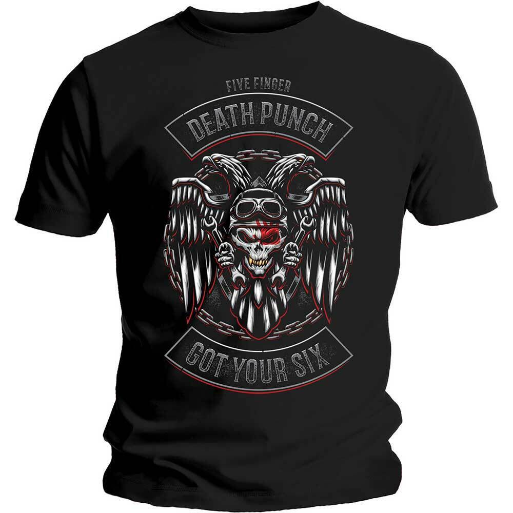 Байкерский значок с пятью пальцами Death Punch, футболка унисекс с черной рок-метал-группой FFDP S
