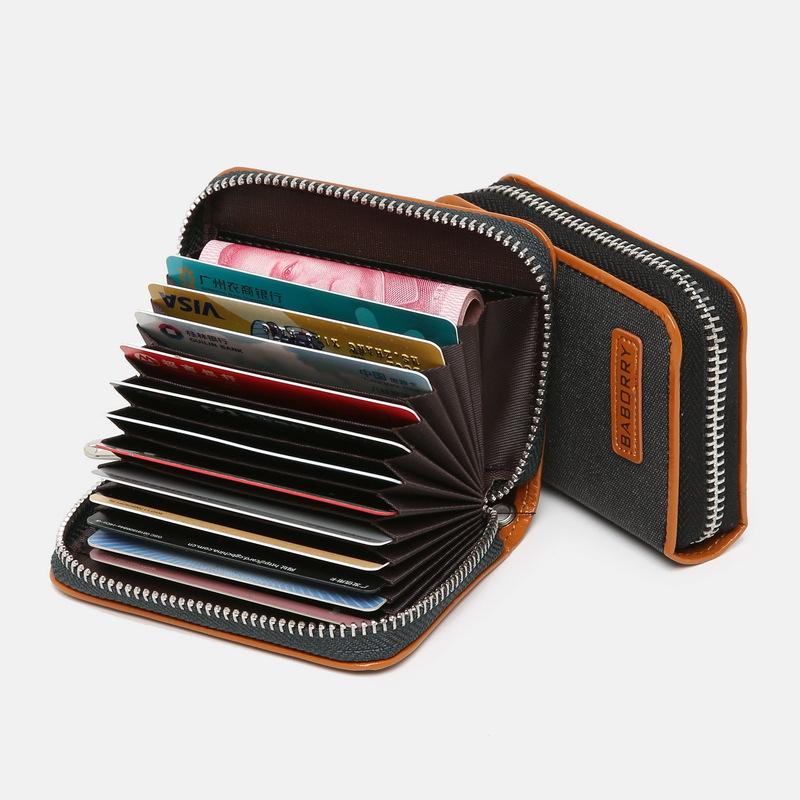 Кошелек Кошельки для мужчин Rfid-блокировка Мужской кошелек Карты Монета Денежный мешок Известный бренд Кошелек для мужчин серый