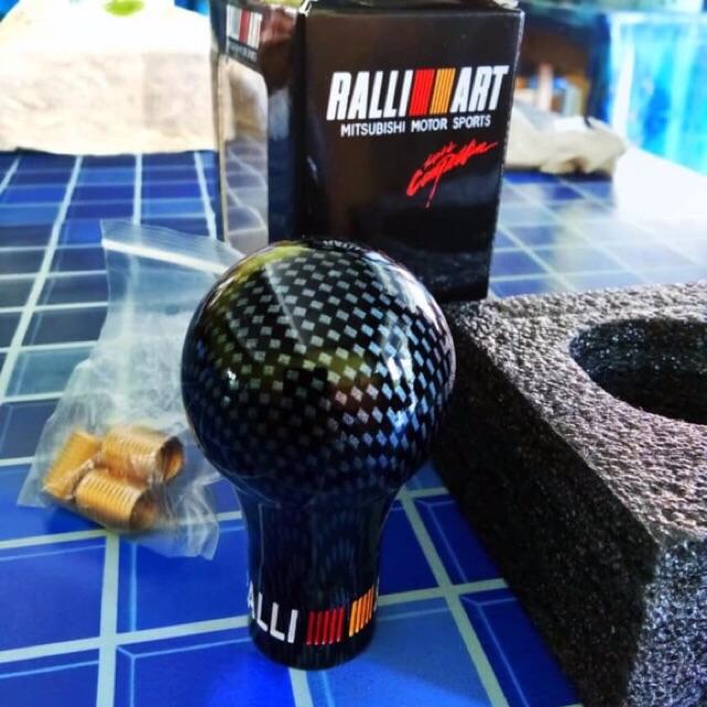 Ручка переключения передач Ralliart Carbon Look с механической коробкой передач для Mitsubishi белый