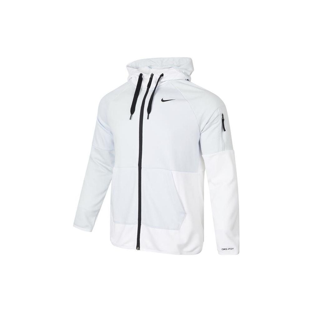 Nike Logo Print Лоскутная толстовка с капюшоном на шнуровке Толстовка с длинными рукавами Мужские топы Белый DQ4788-085 XL