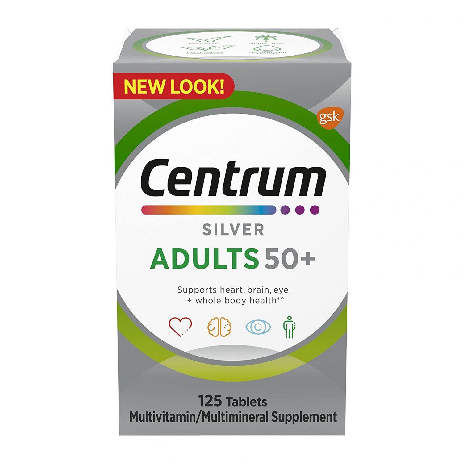 Добавка для взрослых 50+ (125 таб), Silver Adults 50+,  Centrum