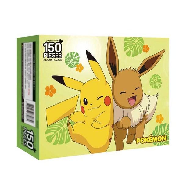Пазл Yerimdang Pokemon Fancy, 150 деталей, пазл Пикачу и Иви, детские игры, развивающие игрушки