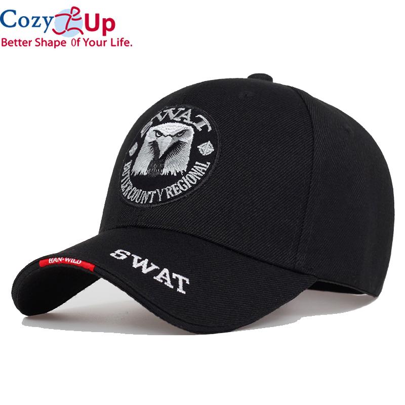 Армейская кепка Cozy Up SWAT, мужская черная бейсболка с вышивкой Eagle, мужская тактическая кепка Gorras Para Hombre, женская тактическая кепка Snapback Bone Masculino чёрный