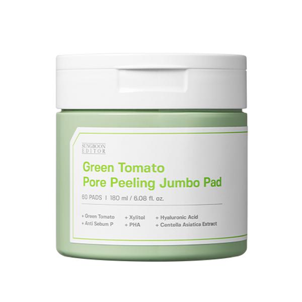 [SUNGBOON EDITOR] Green Tomato Pore Peeling Jumbo Pad 180 мл, 60 шт.
